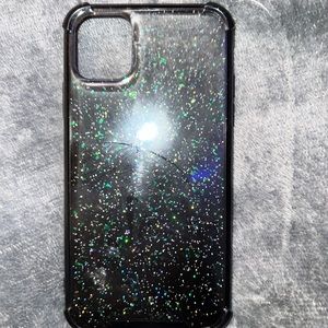 SHEIN Black Glitter iPhone 11 Case